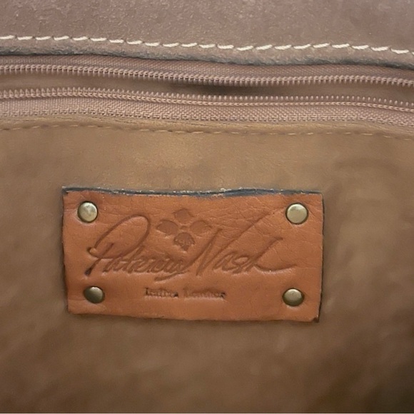 Patricia Nash Raspberry Leather Floral Embossed Crossbody Bag - Picture 3 of 9